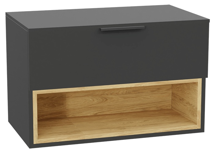 Készlet szekrénytest Excellent Tuto 2.0 MLEX.2171.800.GRBL, szekrény feletti pult Excellent Tuto 2.0 MLEX.2111.800.GR, MLEX.2151.800.02.GR