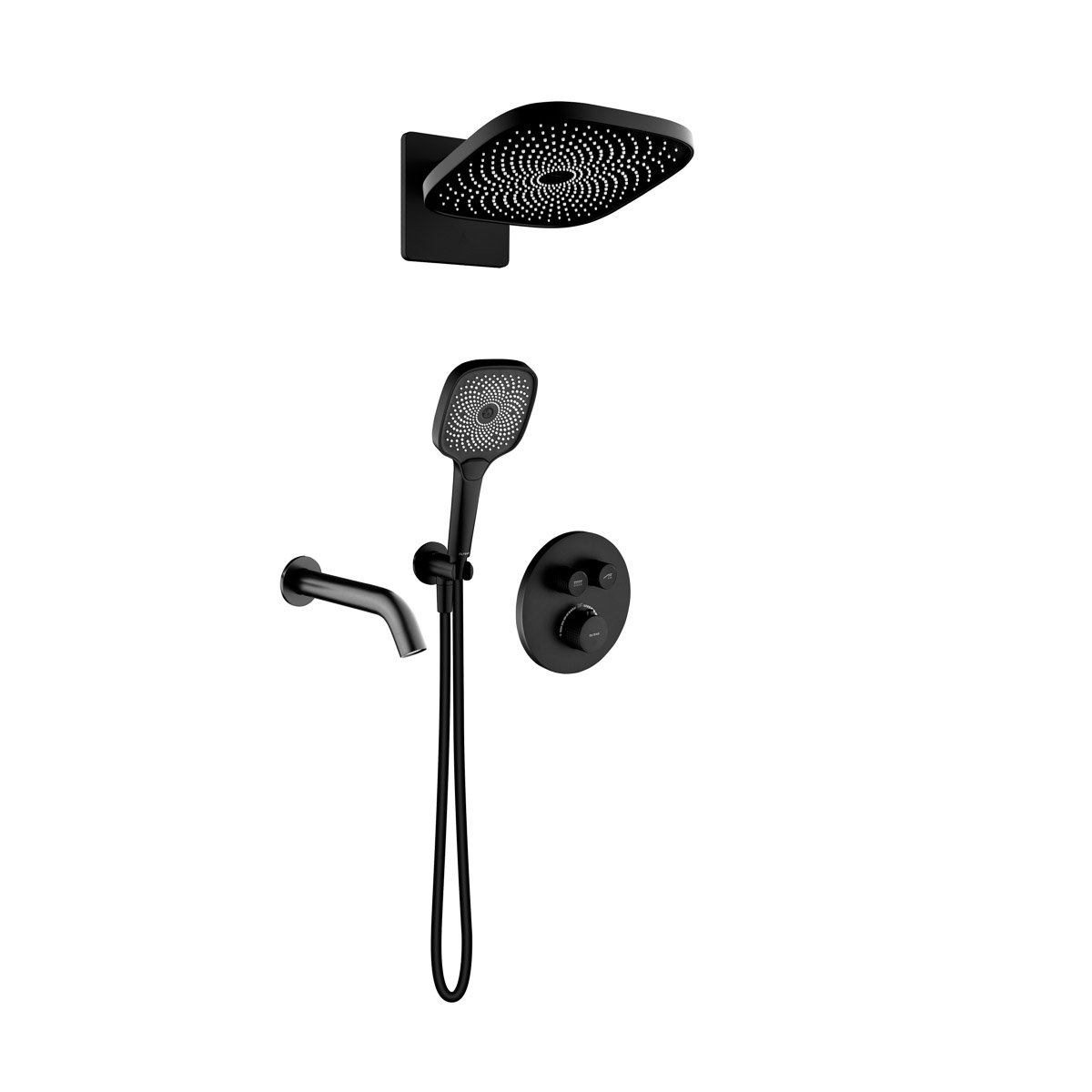 Készlet kád és zuhany csaptelep Oltens Katla 34600300, fejzuhany Oltens Vann 37008300, 39403300, 39100300, 37108300, 39304300, 37200300