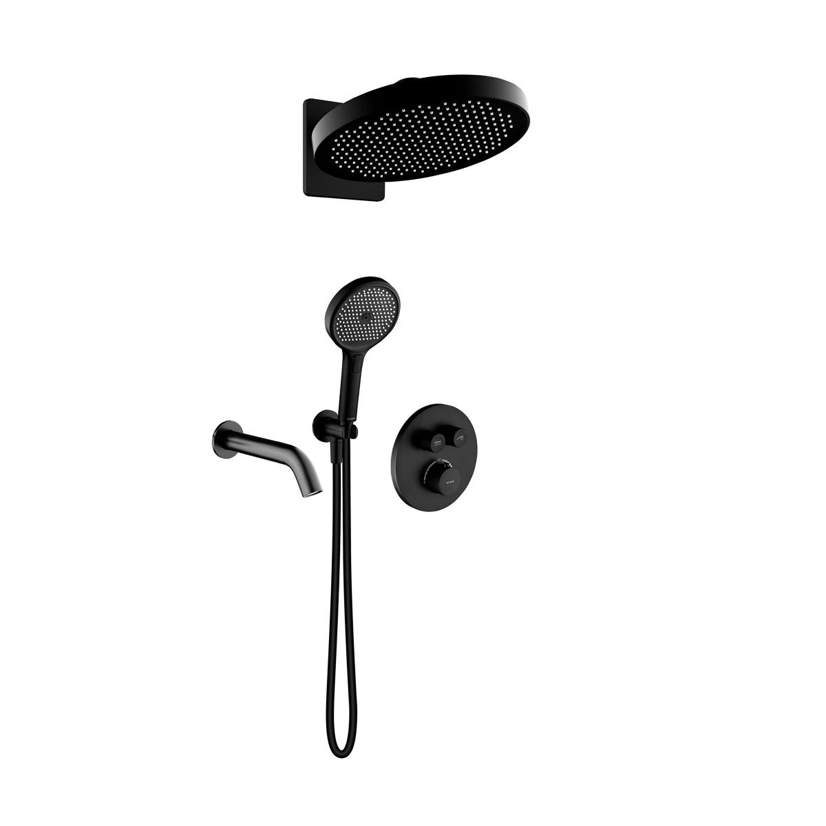 Készlet kád és zuhany csaptelep Oltens Katla 34600300, fejzuhany Oltens Regna 37009300, 39403300, 39100300, 37109300, 39304300, 37200300