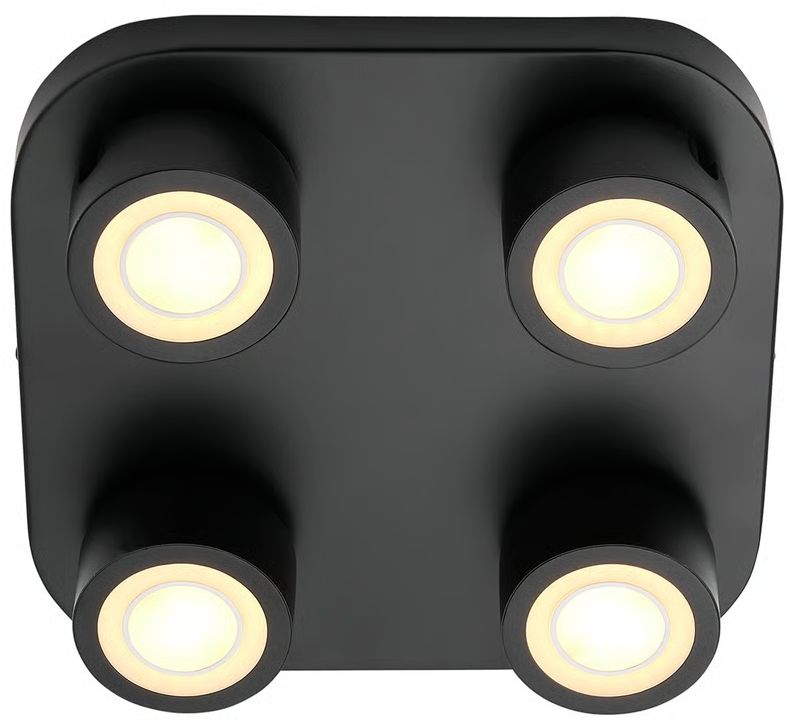 Nordlux Clyde mennyezeti lámpa 4x3.5 W fekete 2412256003