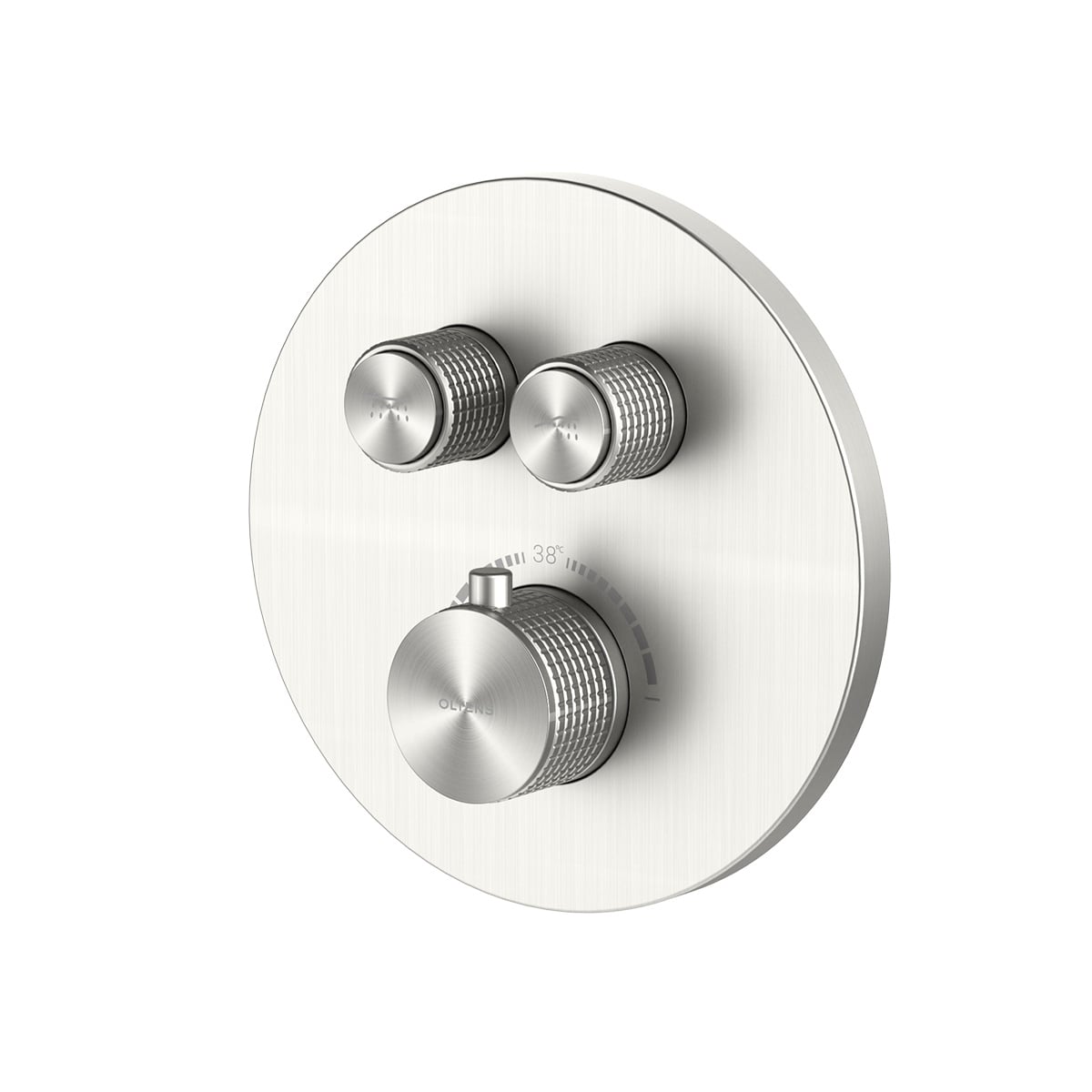 Oltens Onega kád és zuhany csaptelep süllyesztett z termosztáttal nikkel 34601910