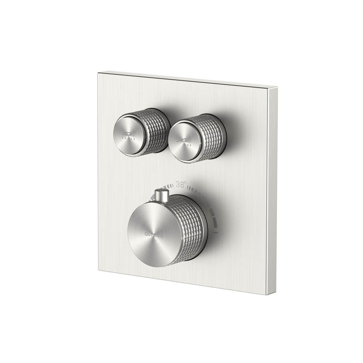 Oltens Onega kád és zuhany csaptelep süllyesztett z termosztáttal nikkel 34602910