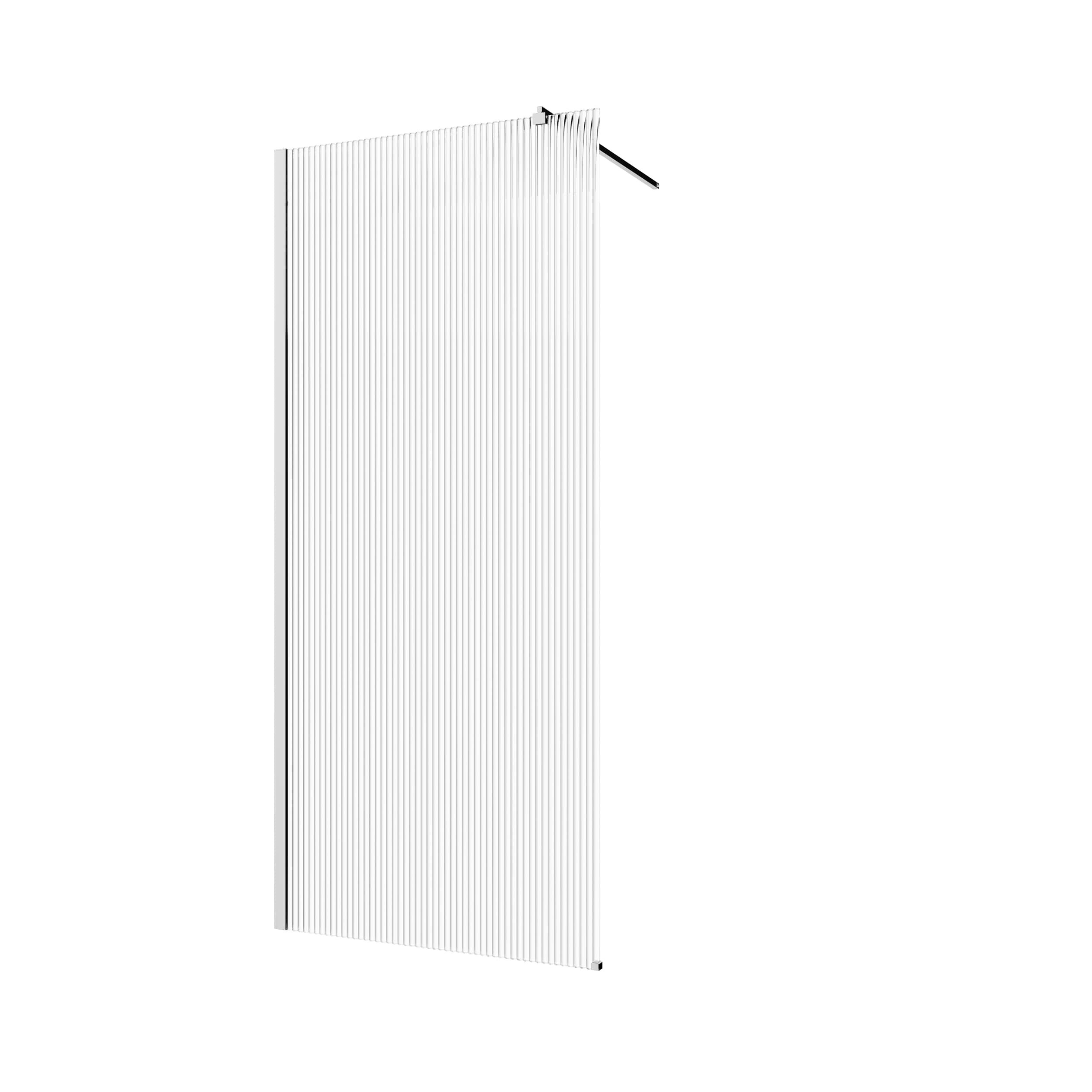 Invena zuhanykabin fal walk-in 90 cm króm félfényes/üveg mintával AK-32-199