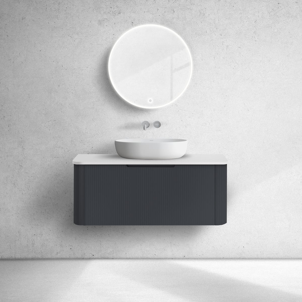 Készlet szekrény Oltens Hamnes 60024300, szekrény feletti pult Oltens Hamnes 63014000