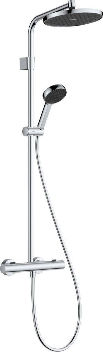 Hansgrohe Activera S zuhany készlet fal termosztáttal trópusi zuhany opcióval króm 28083000