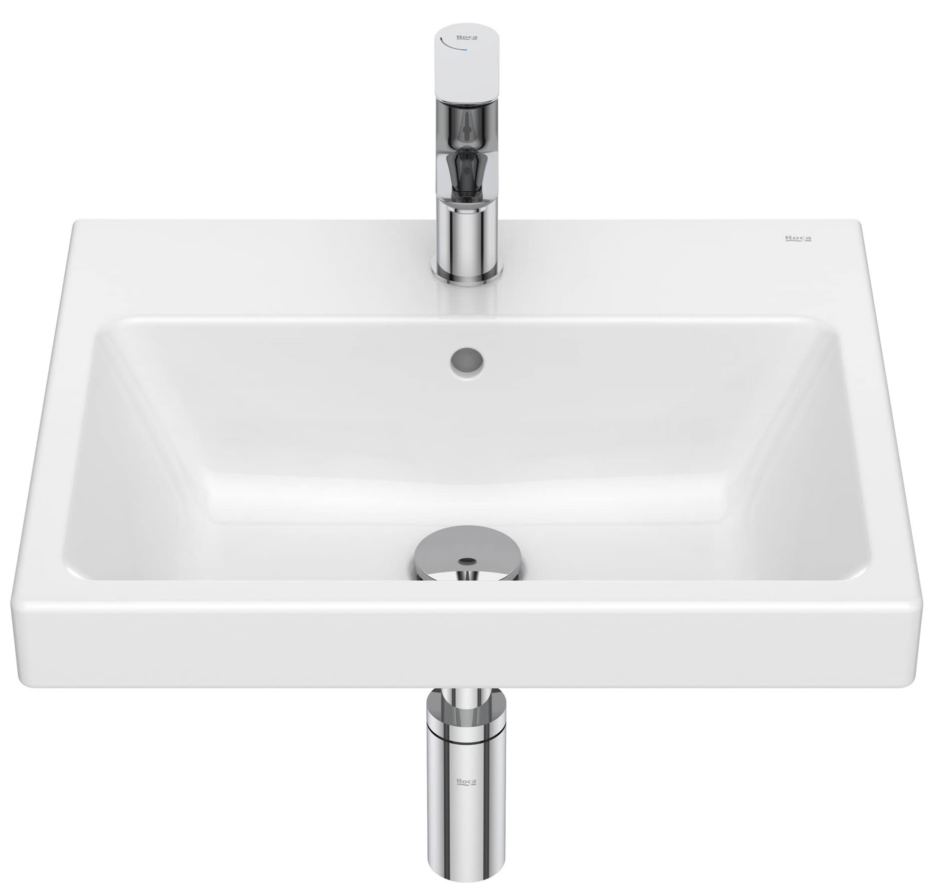 Roca Gap mosdótál 50x42 cm négyszögletes klasszikus fehér A3270YVS00