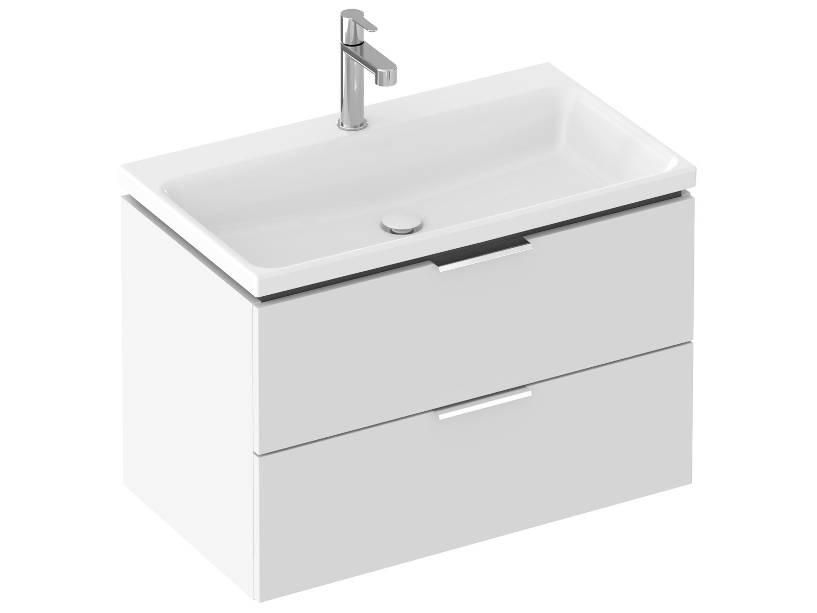 Ravak Comfort szekrény 80x46x50 cm mosdókagyló alá akasztható fehér X000001819