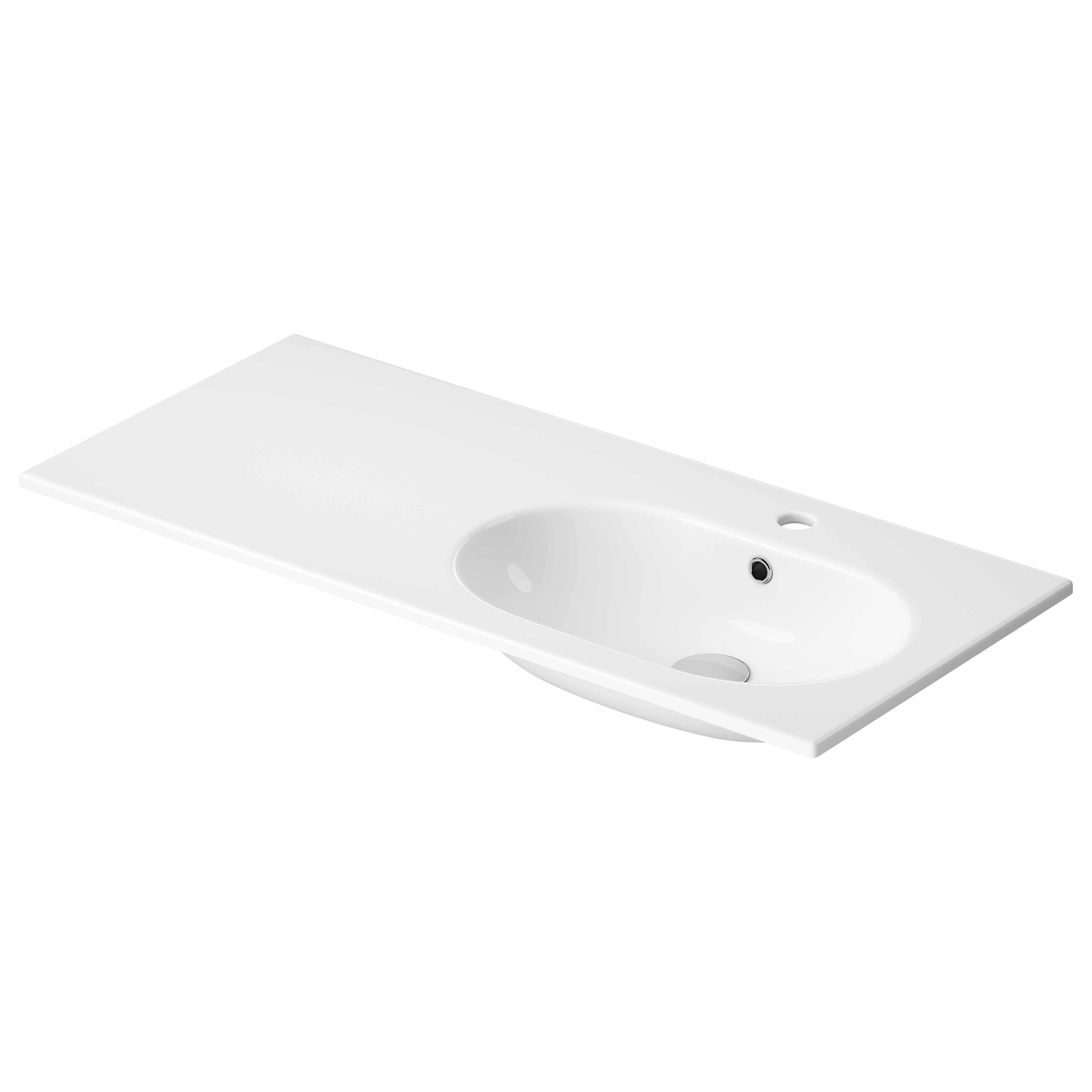 Cersanit Zen mosdótál 100.5x45.5 cm négyszögletes süllyesztett fehér K117-006