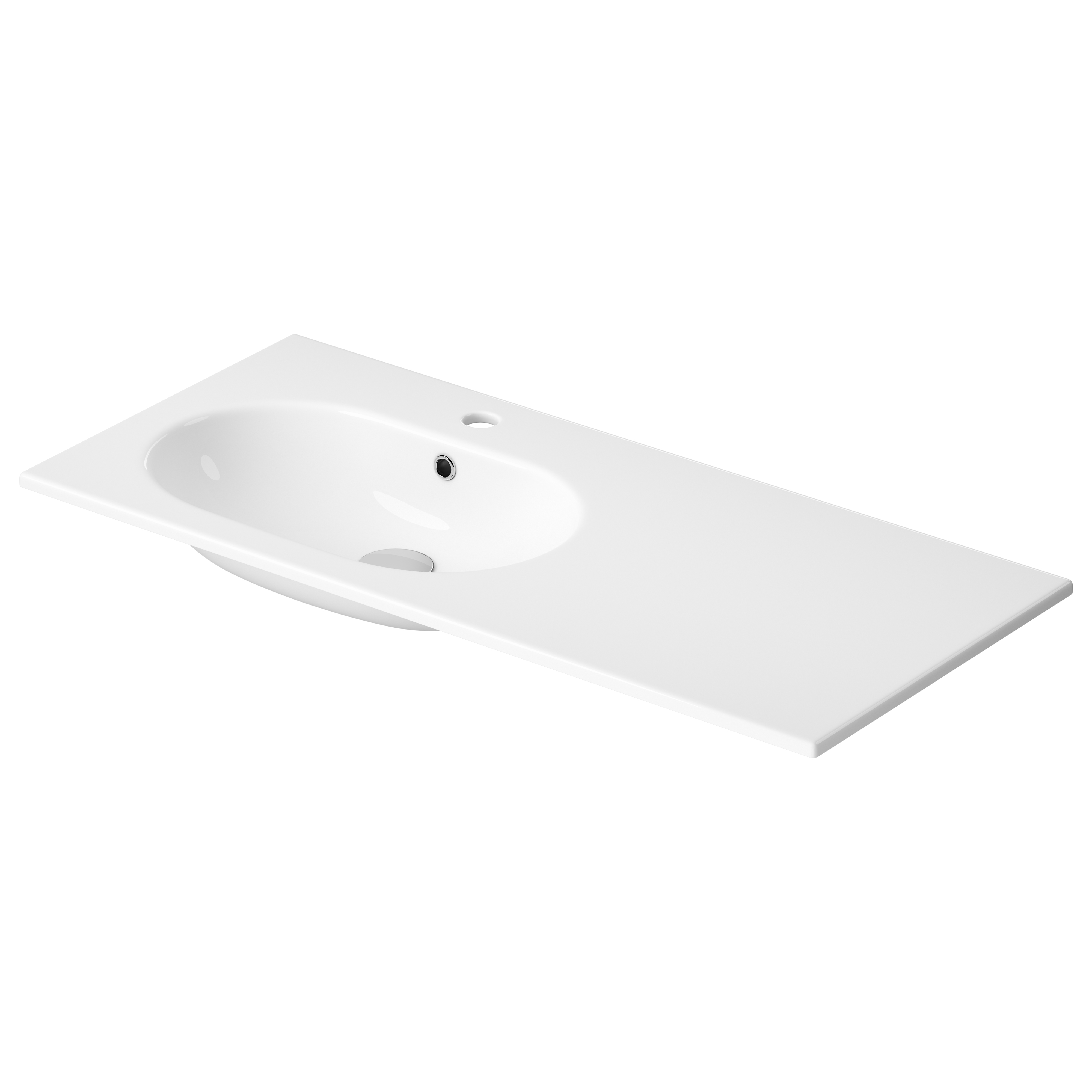 Cersanit Zen mosdótál 100.5x45.5 cm négyszögletes süllyesztett fehér K117-005