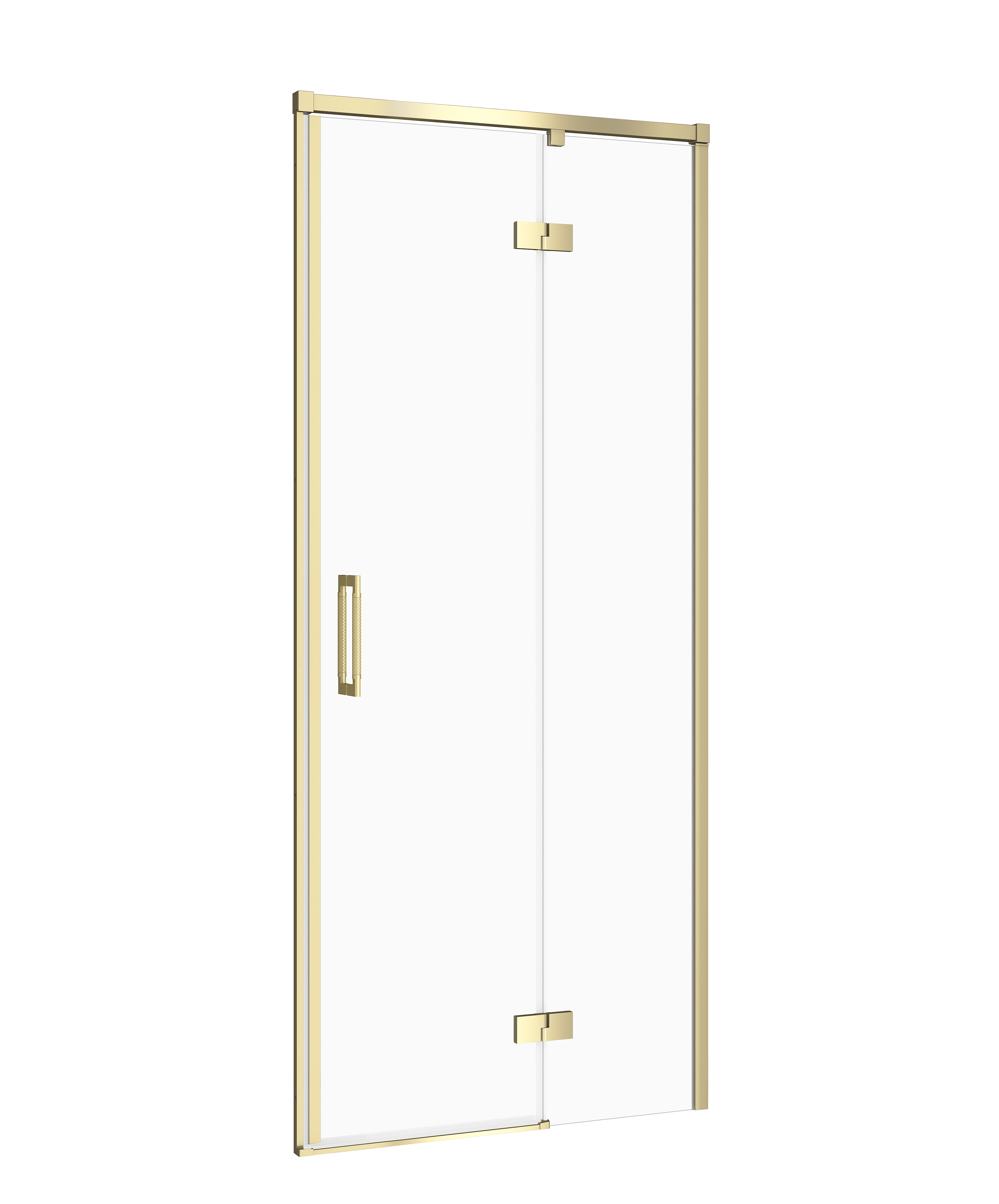 Cersanit Larga zuhanyajtók 80 cm dönthető arany matt/átlátszó üveg S164-061