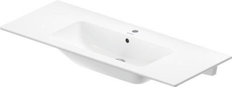 Duravit ME by Starck mosdótál 123x49 cm négyszögletes klasszikus-beépíthető fehér 23361200601
