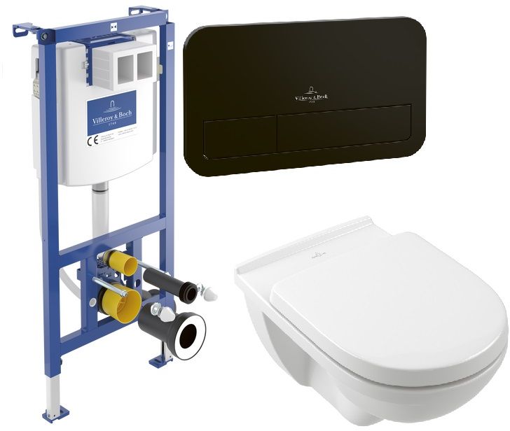 Készlet beépíthető keret Villeroy & Boch ViConnect 92242700, combi-Pack készlet deszkával Villeroy & Boch O.Novo 5660H101, 922490AN