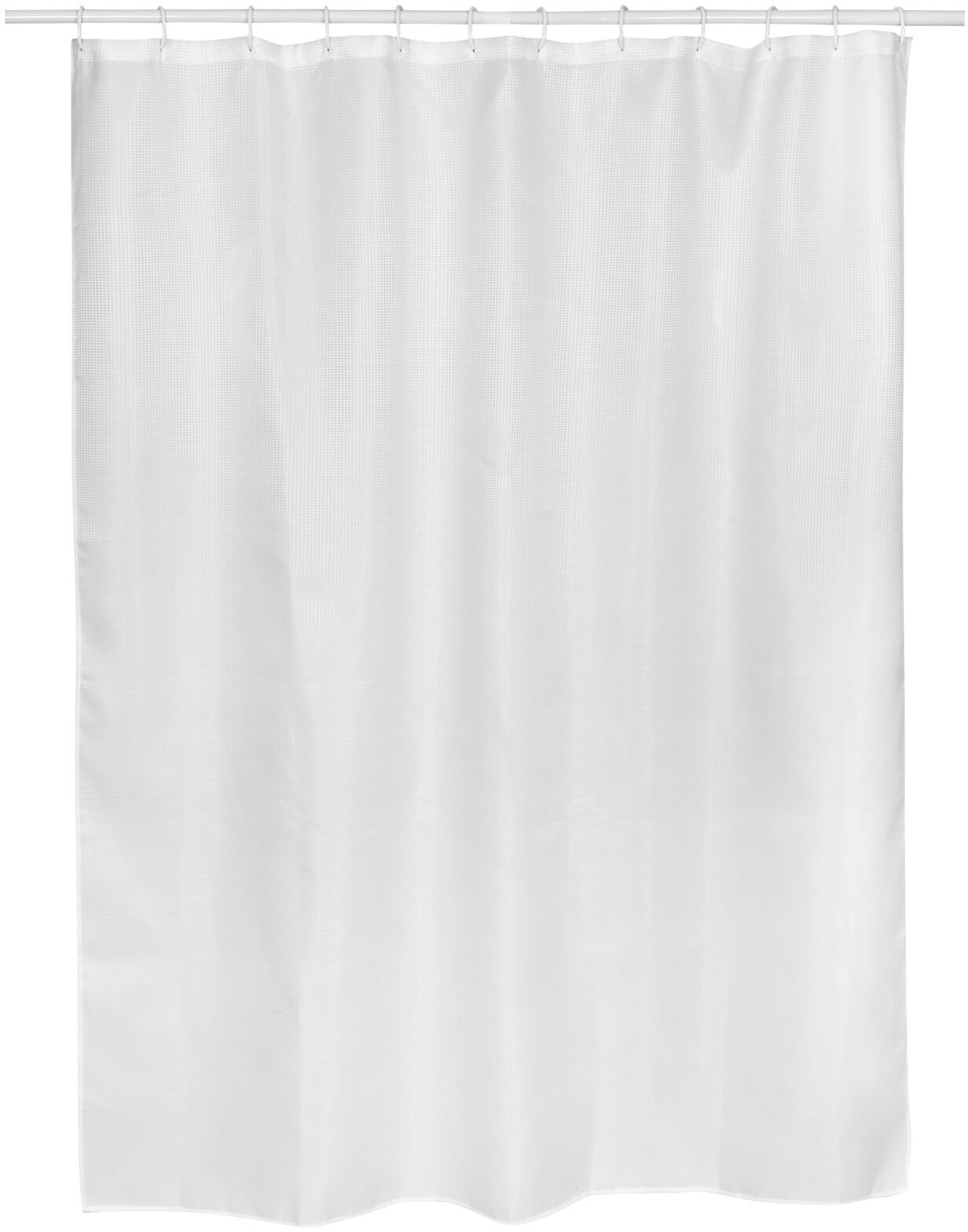 BISK Rist zuhanyfüggöny 200x180 cm fehér 08377