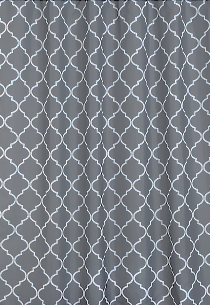 BISK Orient zuhanyfüggöny 180x200 cm szürke 06854