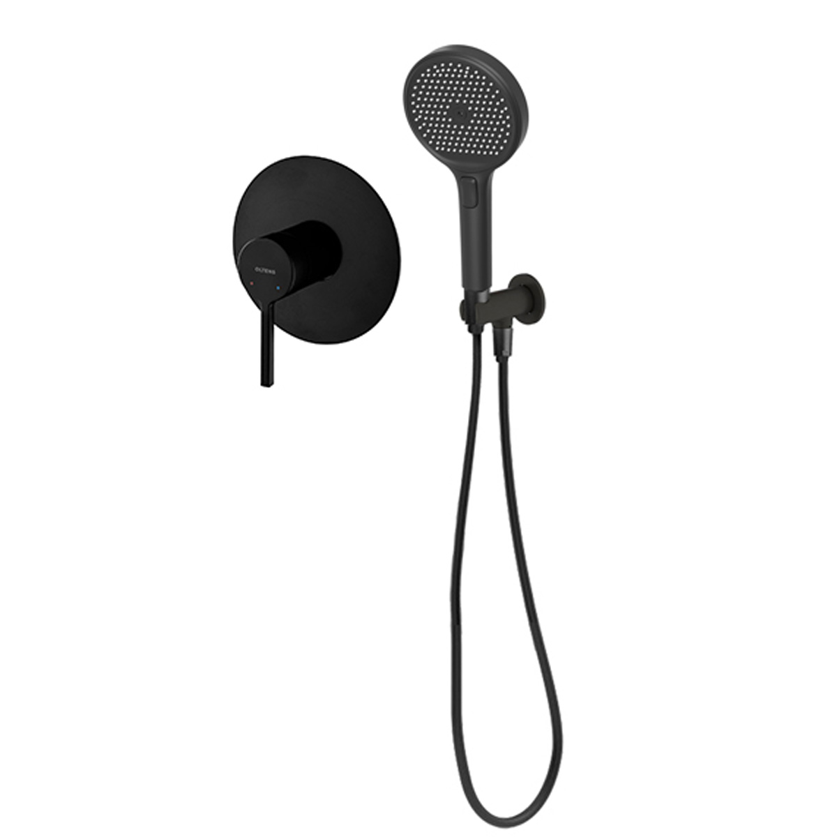 Készlet zuhanycsaptelep Oltens Rann 33107300, zuhanyfej Oltens Luva EasyClick 37109300, 39304300, 37200300