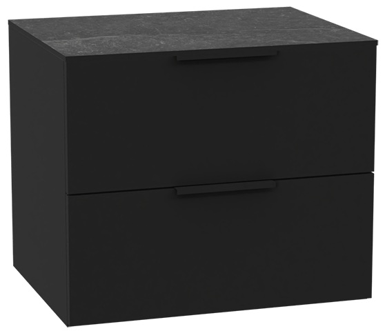 Készlet szekrénytest Excellent Tuto 2.0 MLEX.2172.600.BKBL, szekrény feletti pult Excellent Tuto 2.0 MLEX.2116.600.MA, MLEX.2151.600.02.BK