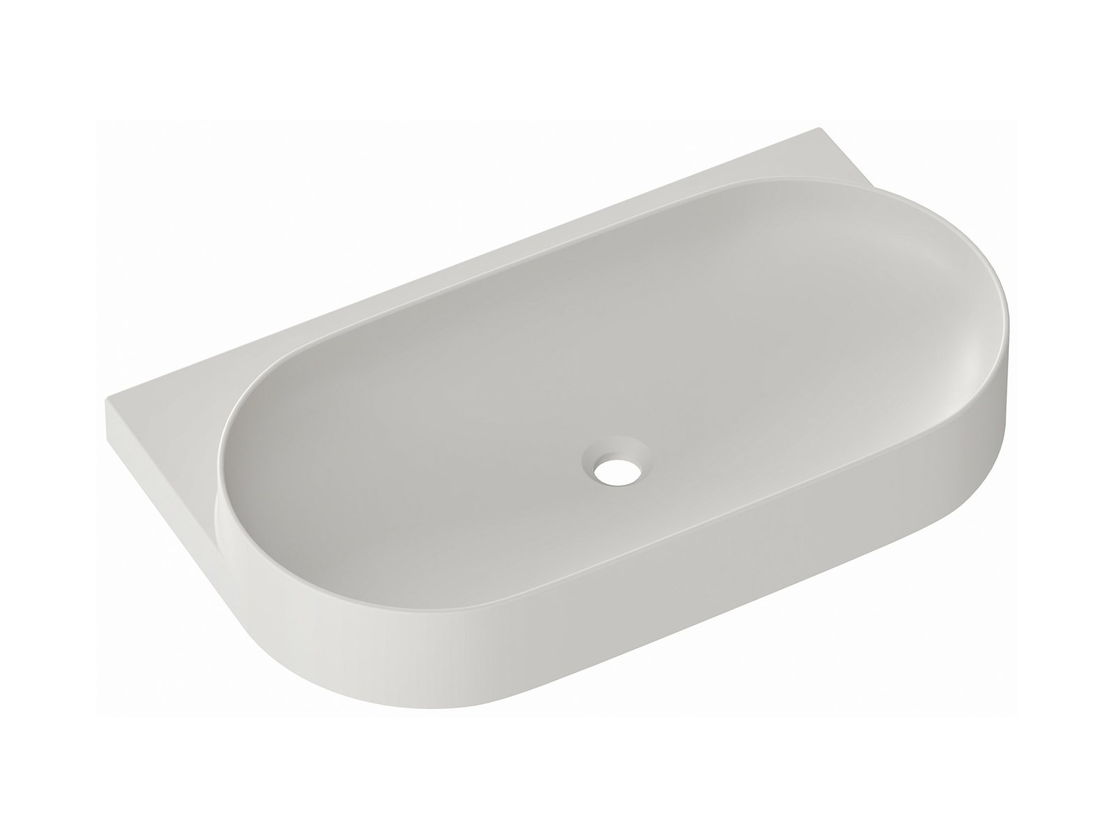 Ravak Yard mosdótál 80.5x50 cm félkör alakú klasszikus XJX0O280000