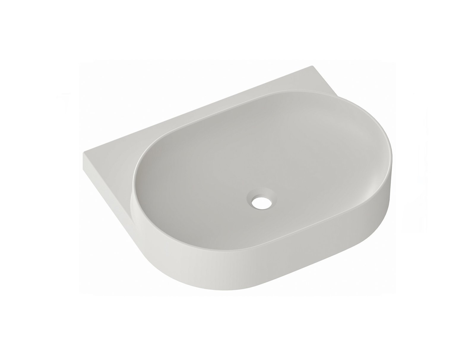 Ravak Yard mosdótál 60.5x50 cm félkör alakú klasszikus XJX0O260000