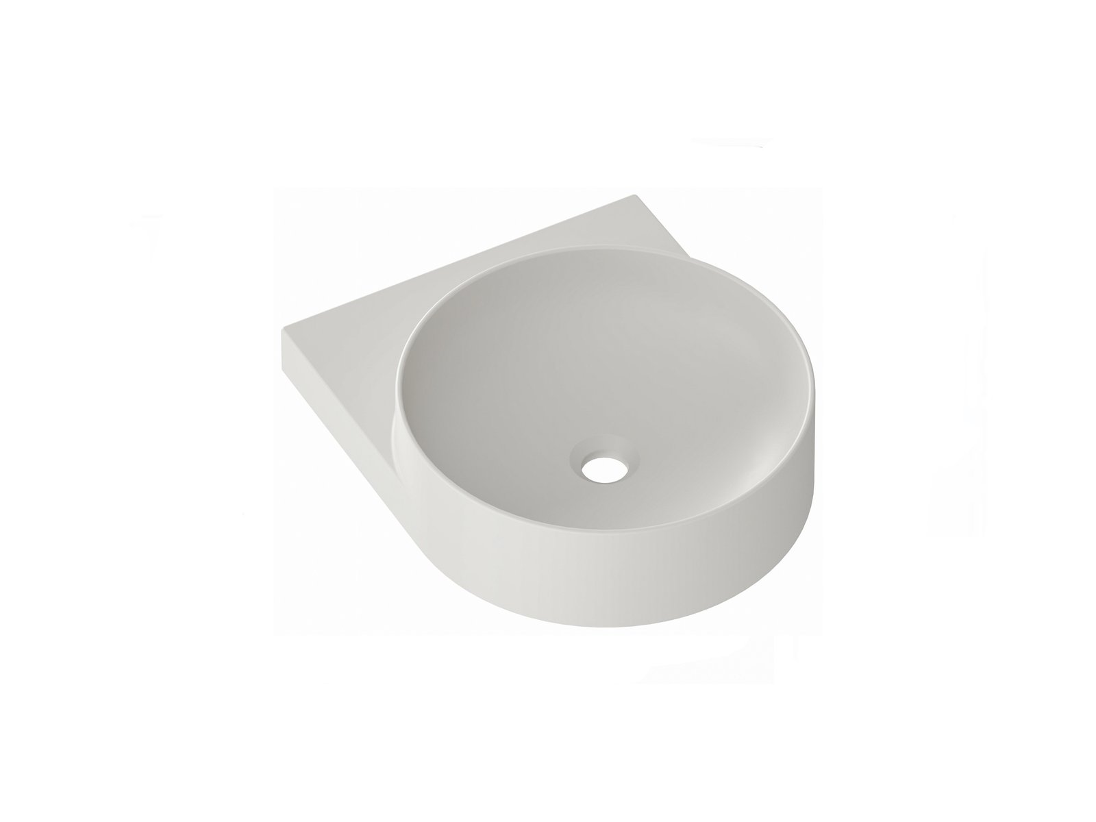 Ravak Yard mosdótál 50x40.5 cm félkör alakú klasszikus XJX0O040000
