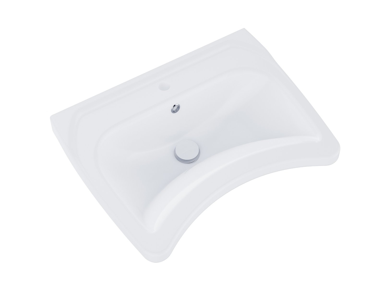 Ravak Safe mosdótál 63.8x49 cm klasszikus mozgássérülteknek fehér XJX01160006