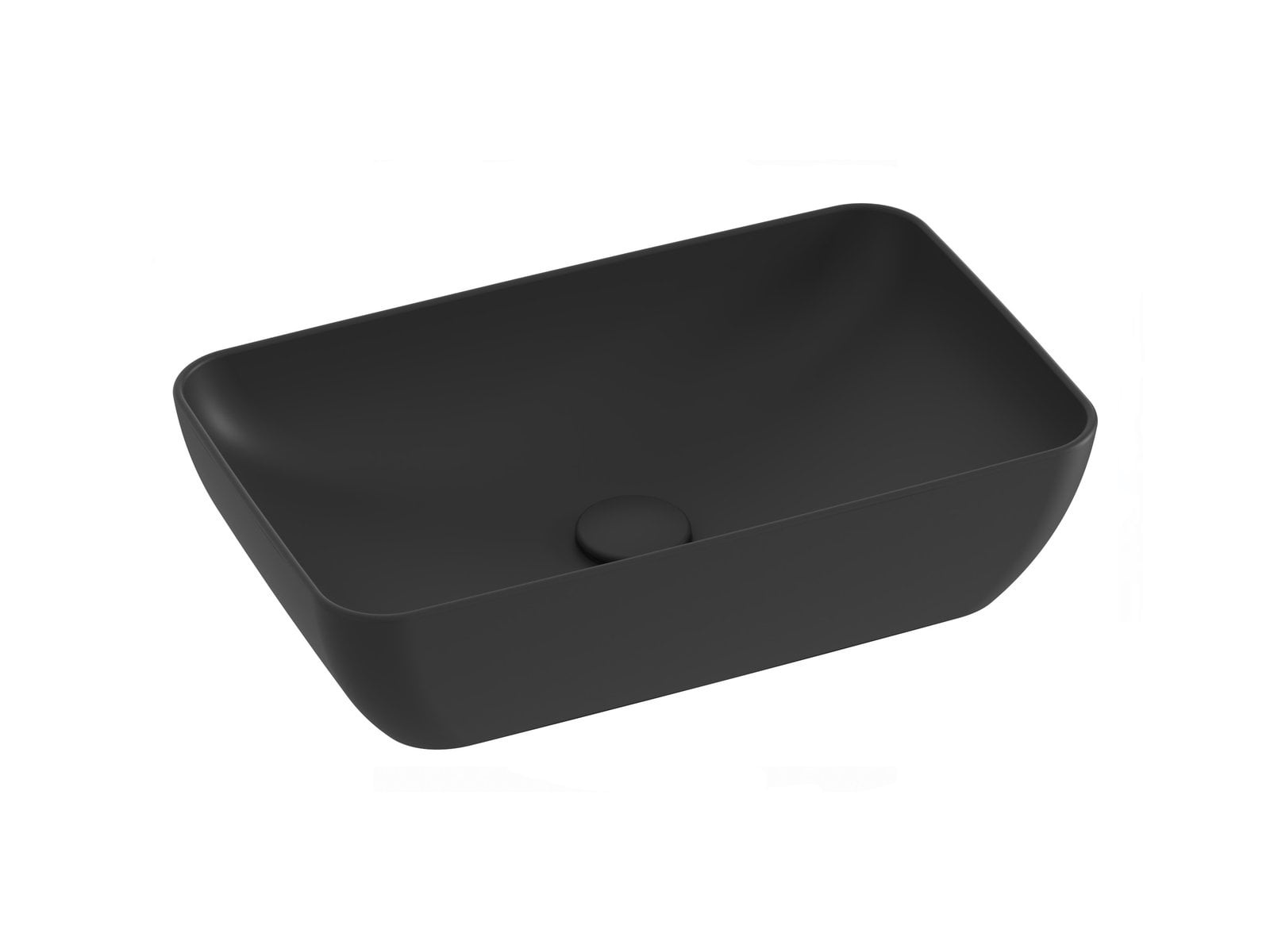 Ravak Uni Slim mosdótál 50x31 cm négyszögletes mosdótálak fekete XJX0D150000