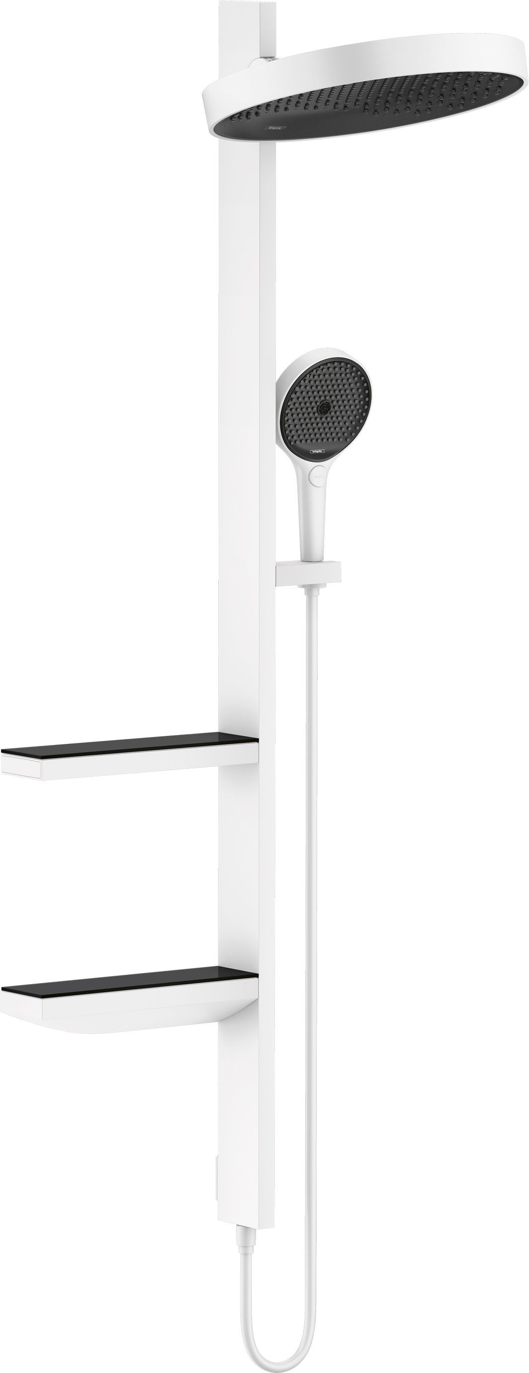 Hansgrohe Rainfinity kád és zuhany szett fal trópusi zuhany opcióval fehér 26842700