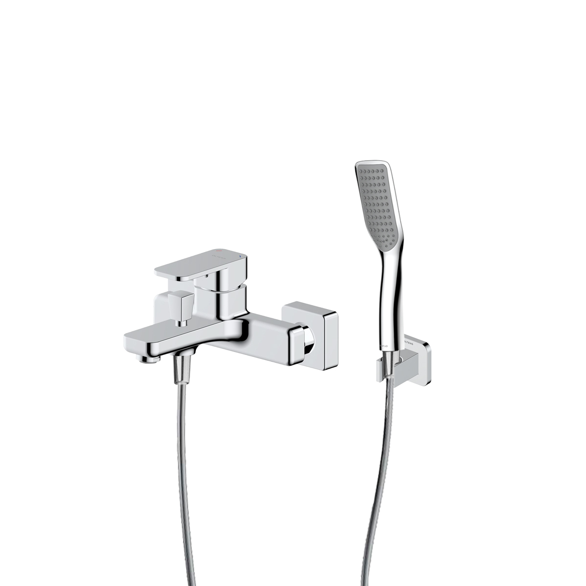 Készlet kád és zuhany csaptelep Oltens Hadsel 34006100, zuhanytartó Oltens Hald 37403100, 37200100, 37111100