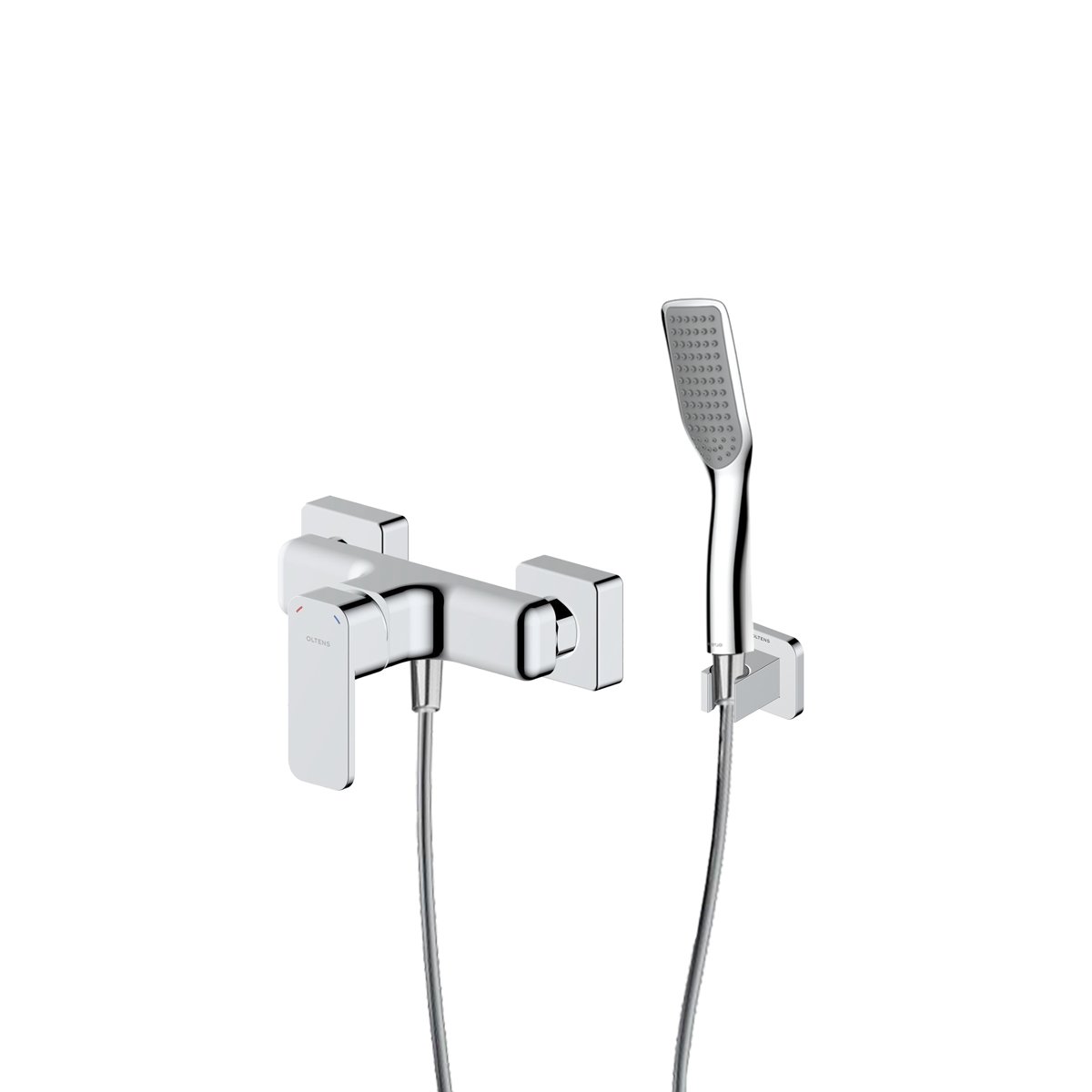 Készlet zuhanycsaptelep Oltens Hadsel 33006100, zuhanytartó Oltens Hald 37403100, 37200100, 37111100