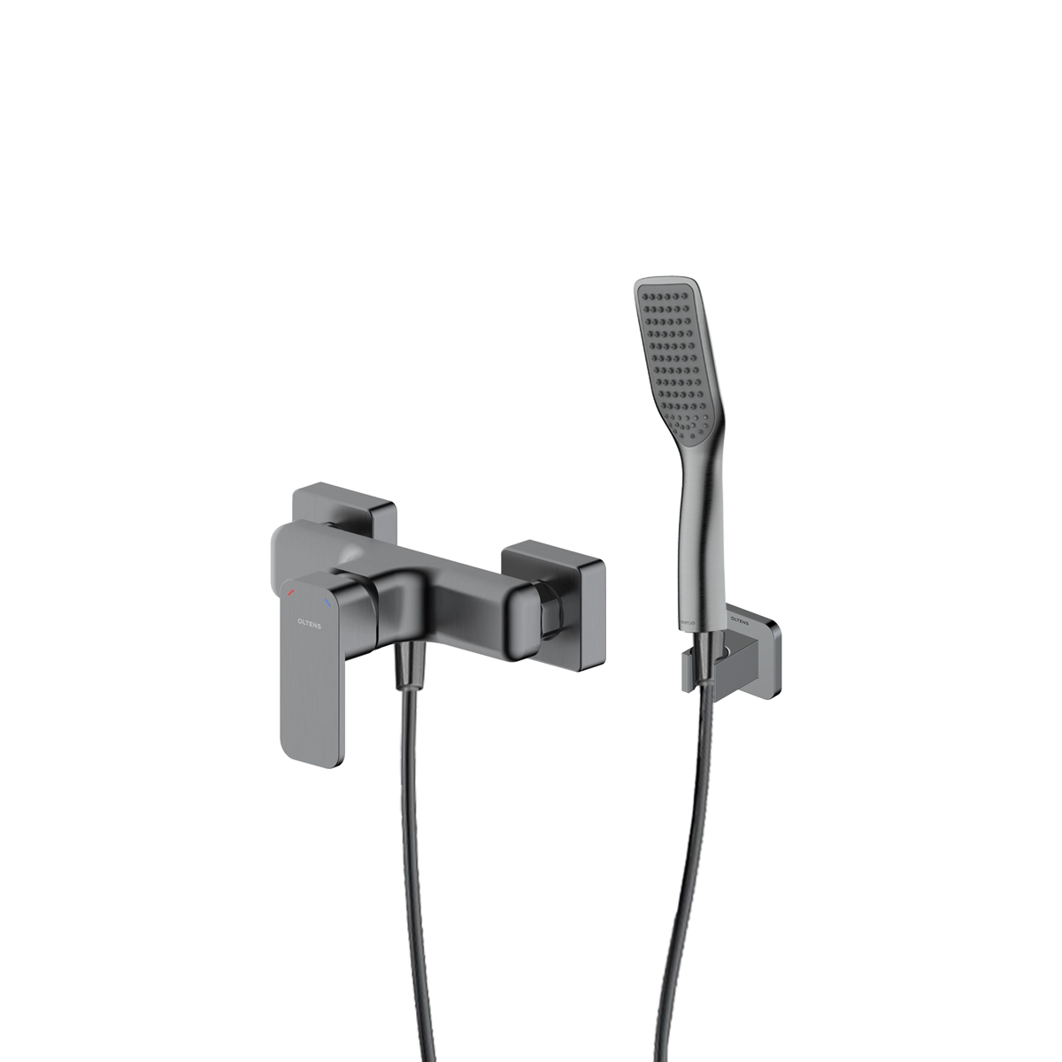 Készlet zuhanycsaptelep Oltens Hadsel 33006400, zuhanytartó Oltens Hald 37403400, 37200400, 37111400