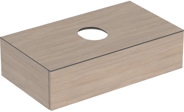 Geberit Variform szekrény pulttal 90x51x23.5 cm mosdókagyló alá akasztható tölgy 501.169.00.1