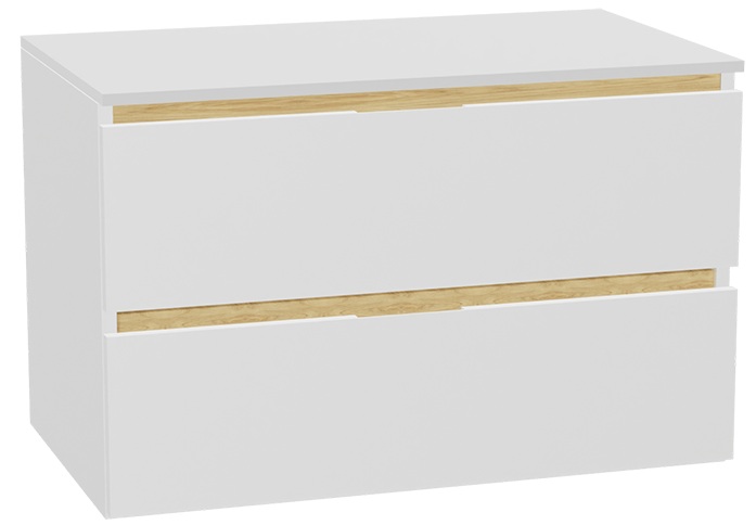 Készlet szekrénytest Excellent Tuto 2.0 MLEX.2172.800.WHBL, szekrény feletti pult Excellent Tuto 2.0 MLEX.2111.800.WH, MLEX.2151.800.01.WH