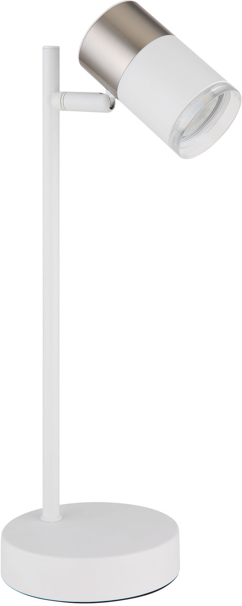 Globo Lighting Brisbon asztali lámpa 1x5 W fehér-nikkel 57851T