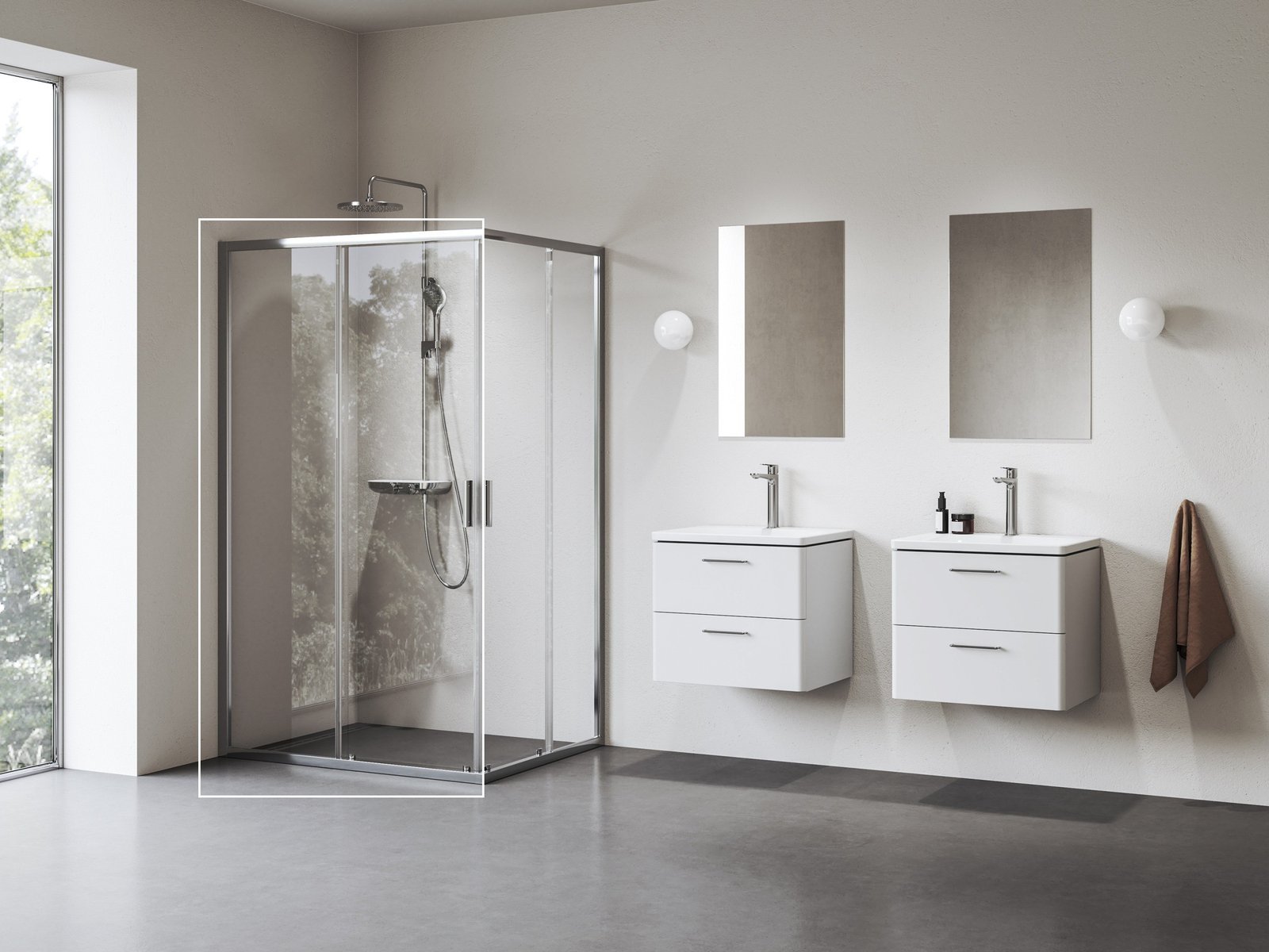 Ravak Blix II zuhanyajtók 110 cm tolható alumínium fényes/átlátszó üveg 1XMD0C00Z1