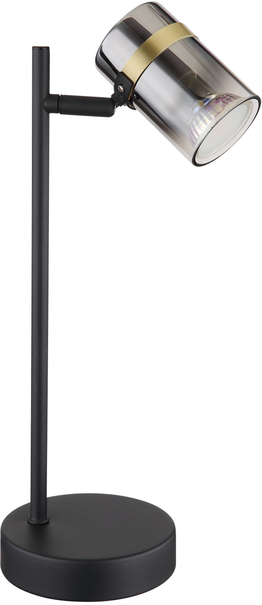 Globo Lighting Trabby asztali lámpa 1x8 W fekete-sárgaréz-füst színű 57916T