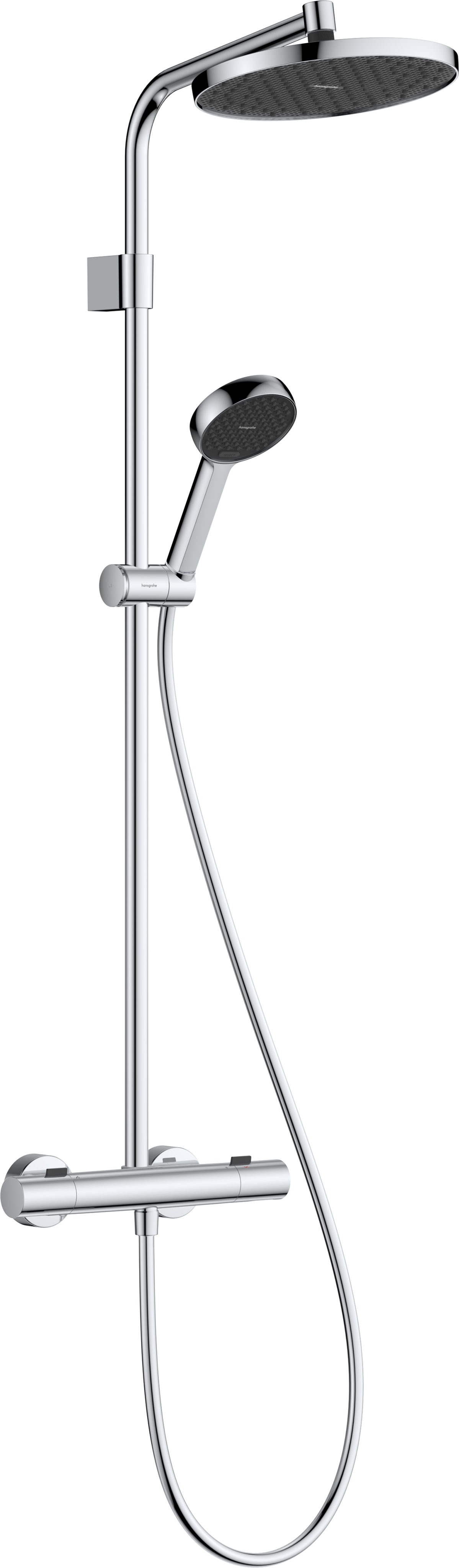 Hansgrohe Activera S zuhany készlet fal termosztáttal trópusi zuhany opcióval króm 28078000