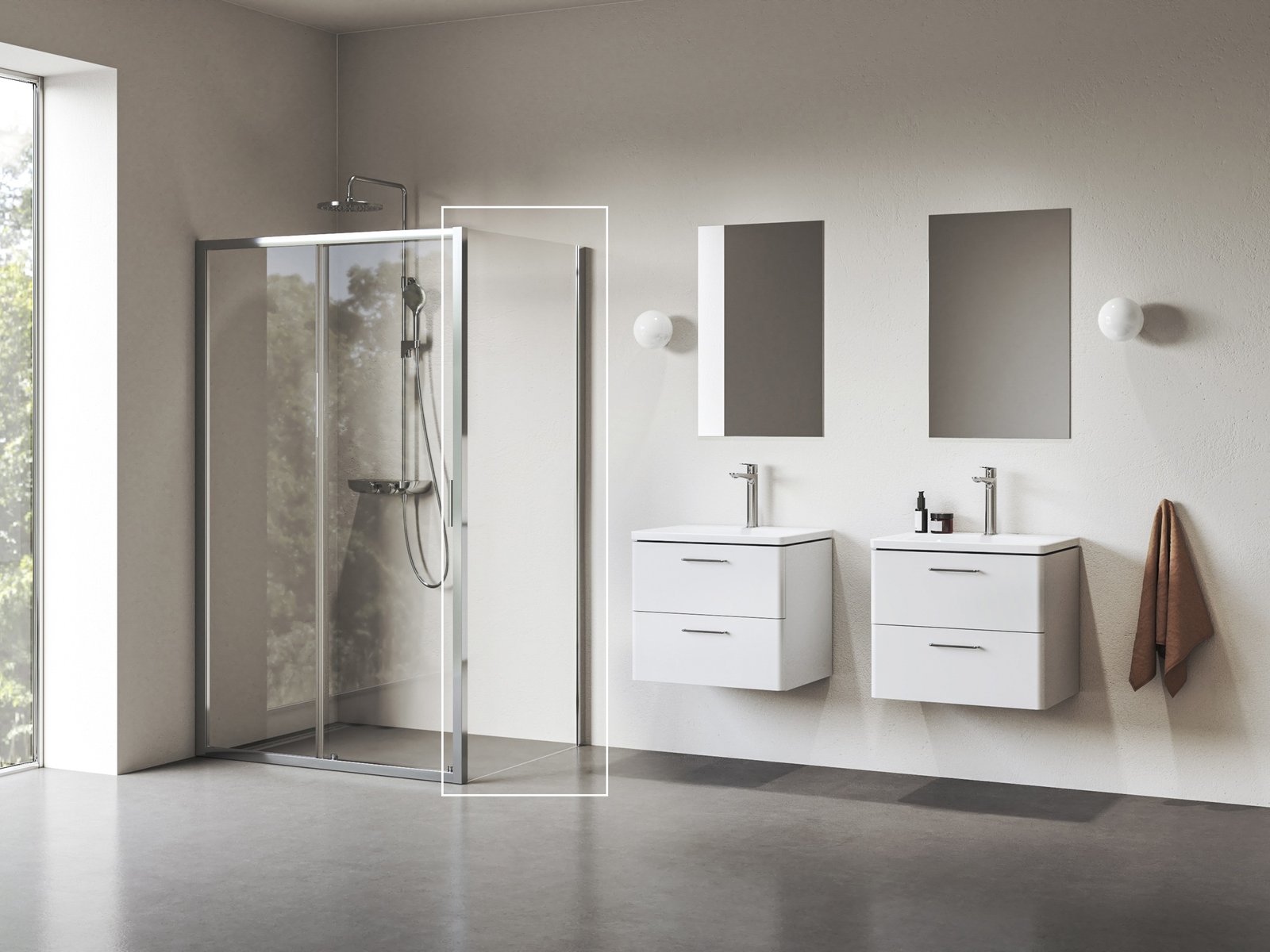 Ravak Blix II zuhanyfal 100 cm alumínium fényes/átlátszó üveg 9BMA0C00Z1