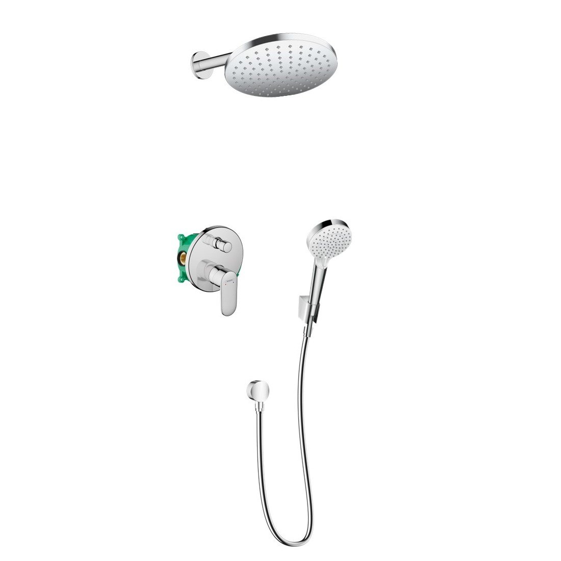 Hansgrohe Vernis Blend zuhany készlet beépített trópusi zuhany opcióval króm 88001997