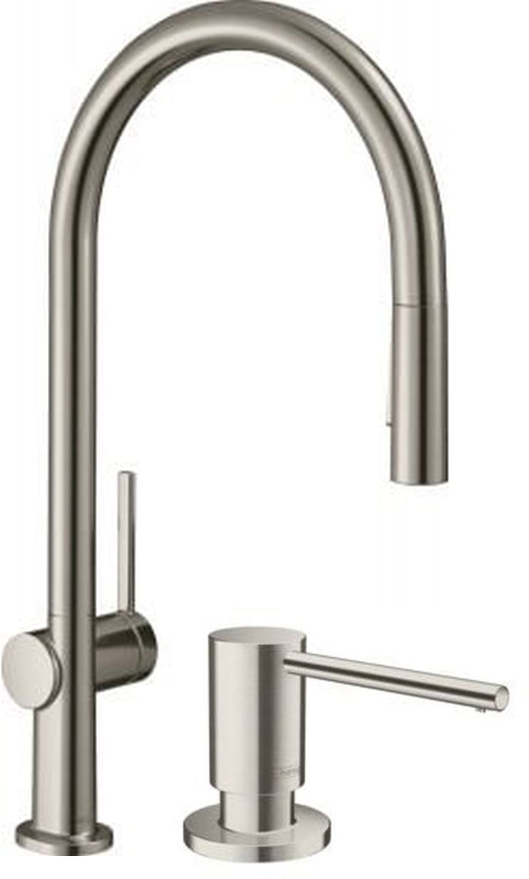 Készlet konyhai csaptelep Hansgrohe Talis M54 72801800, folyadékadagoló Hansgrohe A41 40438800