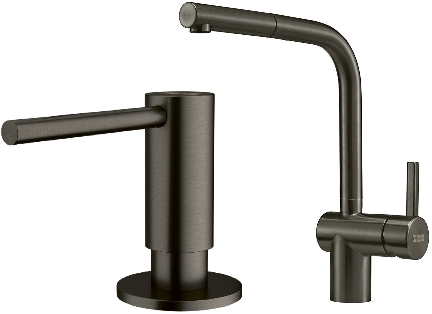 Készlet konyhai csaptelep Franke Atlas 115.0628.210, folyadékadagoló Franke Atlas 112.0717.103