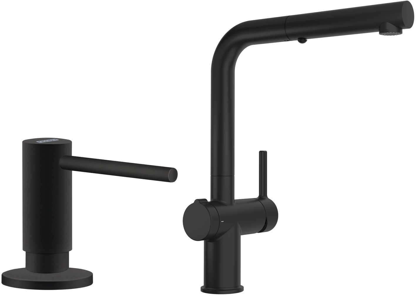 Készlet konyhai csaptelep Franke Active 115.0669.769, folyadékadagoló Franke Active SM 119.0547.906