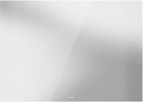 Duravit Light & Mirrors tükör 100x70 cm négyszögletes világítással páramentesítő fóliával fehér LM7827D00000000
