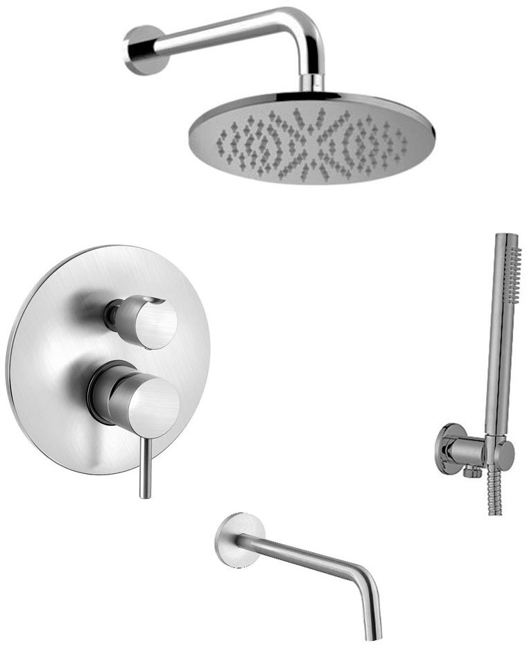 Paffoni Light kád és zuhany szett beépített || LIG019ZSCW3A.ST