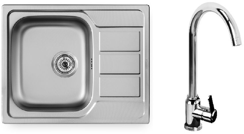 Pyramis Athena acél mosogató acél/króm 100 187 701L