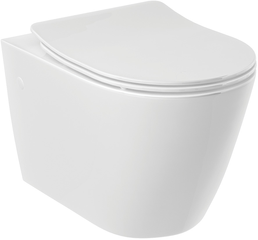 Kludi Resa R wc csésze függesztett perem nélkül mély öblítéssel fehér fényes 23WCW0243