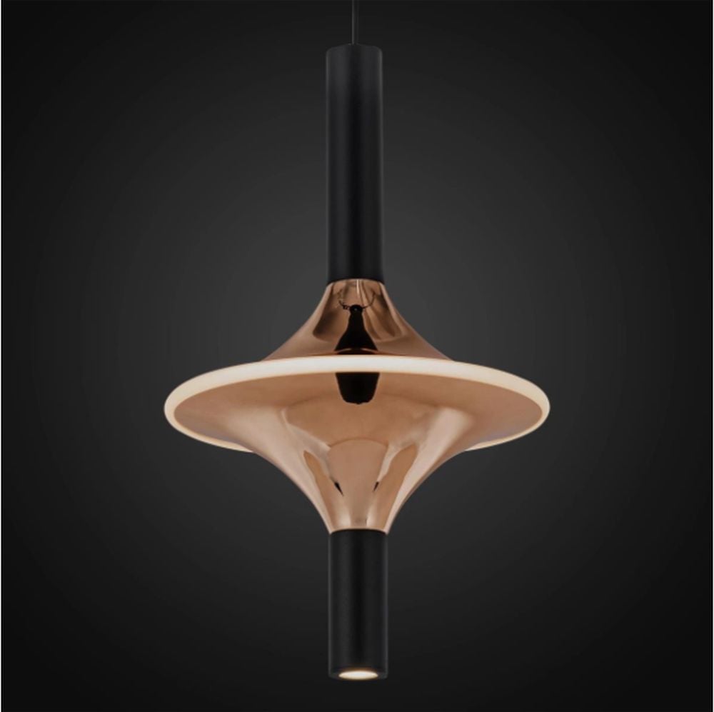 Altavola Design Spinoza függőlámpa 1x12 W átlátszó-arany LA120/P