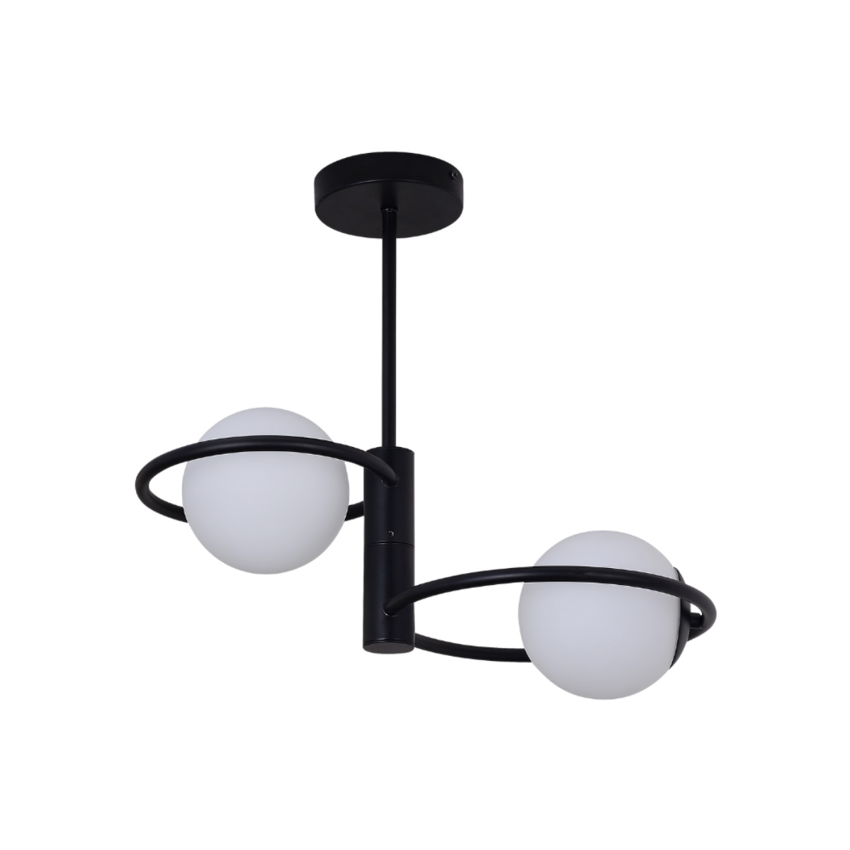 Light Prestige Dorado függőlámpa 2x10 W fekete LP-002/2C ring BK