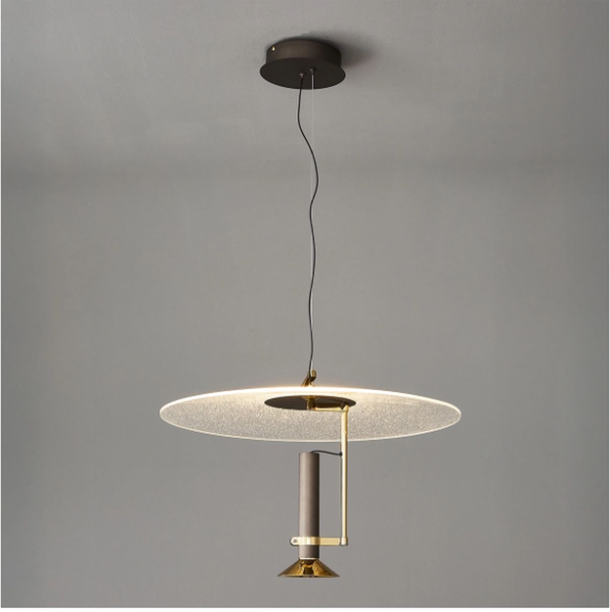 Altavola Design Fanora függőlámpa 1x28 W átlátszó-barna LA105/P