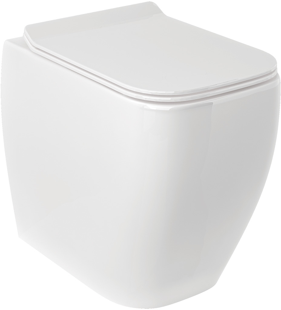 Kludi Resa C wc csésze álló perem nélkül mély öblítéssel fehér fényes 28WCB0443