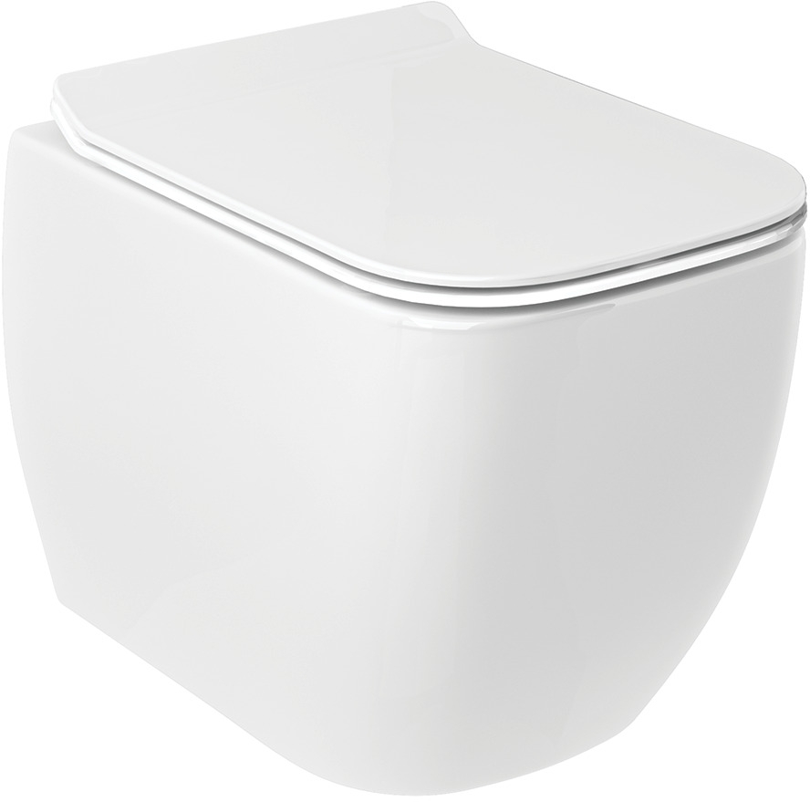 Kludi Resa C wc csésze függesztett perem nélkül mély öblítéssel fehér fényes 28WCW0243