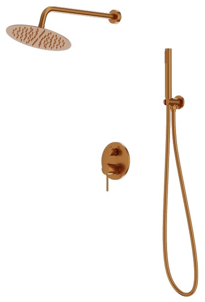 LaVita Orion zuhany készlet beépített trópusi zuhany opcióval réz 5900378357339